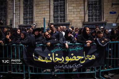 خیمه سوزان ظهر عاشورا در چهارراه گلوبندک