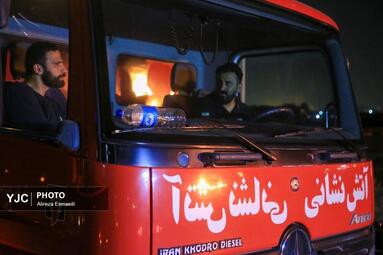 حریق انبار مواد نفتی در تهران