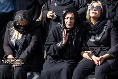 مراسم تشییع پیکر امید جهان