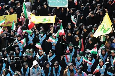 راهپیمایی یوم الله ۱۳ آبان ۱۴۰۴ در همدان 
