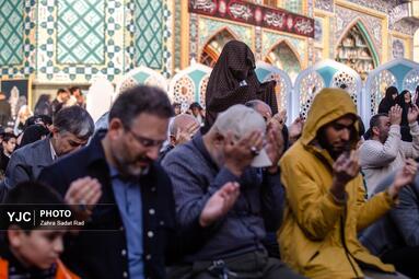 اقامه نماز طلب باران در امام زاده صالح(ع)