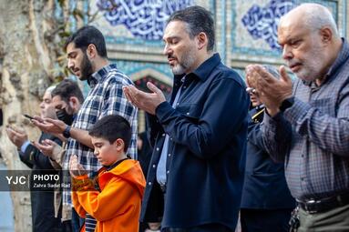 اقامه نماز طلب باران در امام زاده صالح(ع)