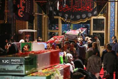 مراسم وداع با پیکر پاک ۱۰۰ شهید گمنام