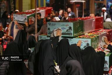 مراسم وداع با پیکر پاک ۱۰۰ شهید گمنام