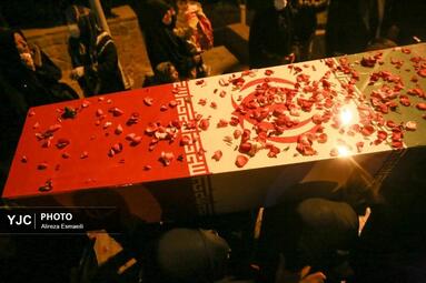 مراسم وداع با پیکر پاک ۱۰۰ شهید گمنام