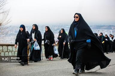 کوهپیمایی 110 تیم بانوان به مناسبت روز زن