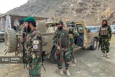 نیروهای افغانستانی در منطقه مرزی با پاکستان