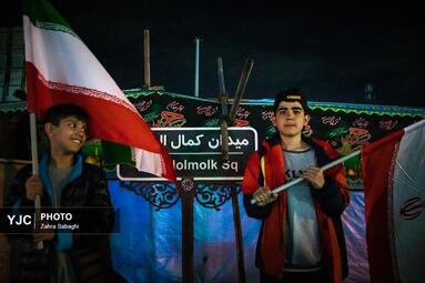 اجتماع شبانه مردم تهرانسر در سوگ شهادت امام خامنه ای (ره)