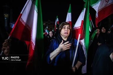 اجتماع شبانه مردم تهرانسر در سوگ شهادت امام خامنه ای (ره)