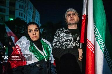اجتماع شبانه مردم عزادار منطقه 21 در سوگ شهادت امام خامنه ای (ره)