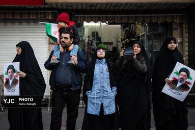 آیین تشییع پیکر مطهر فرماندهان شهید جنگ رمضان در تهران