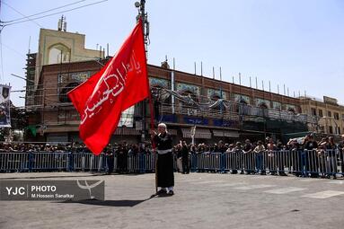 خیمه‌سوزان عاشورا در چهارراه گلوبندک؛ تجلی سوگ حسینی در قلب تهران
