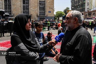 خیمه‌سوزان عاشورا در چهارراه گلوبندک؛ تجلی سوگ حسینی در قلب تهران