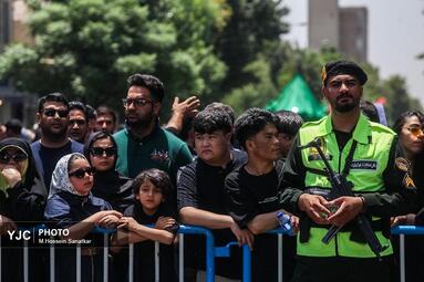 خیمه‌سوزان عاشورا در چهارراه گلوبندک؛ تجلی سوگ حسینی در قلب تهران