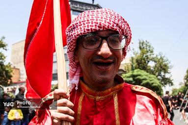 خیمه‌سوزان عاشورا در چهارراه گلوبندک؛ تجلی سوگ حسینی در قلب تهران