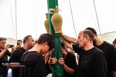 خیمه‌سوزان عاشورا در چهارراه گلوبندک؛ تجلی سوگ حسینی در قلب تهران