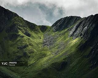منظره کوهستان ابری، انگلیس